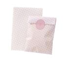 10 kleine Candy Bar Tütchen in Rosa -mit Aufkleber